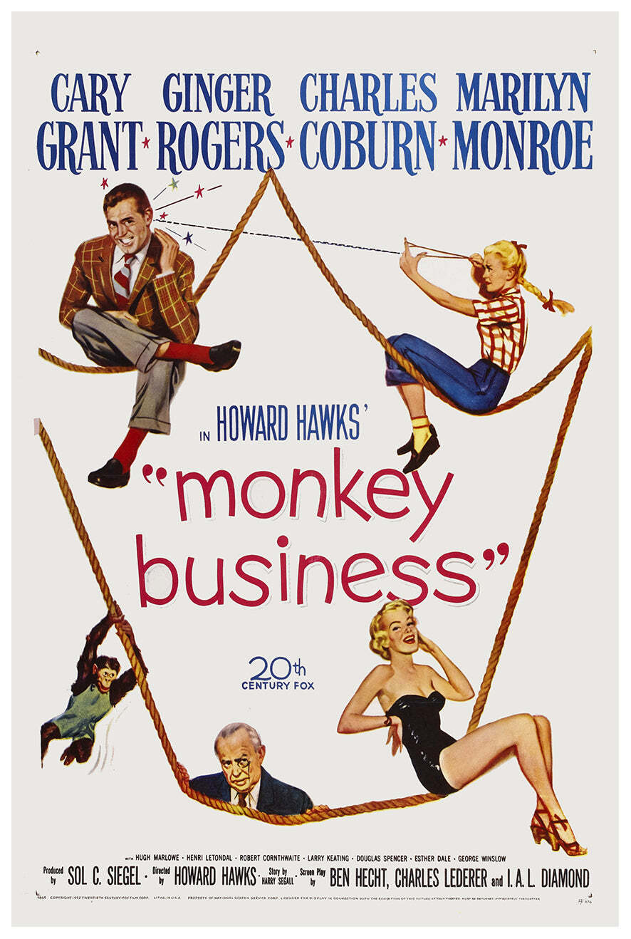 Monkey Business (1952) Poster